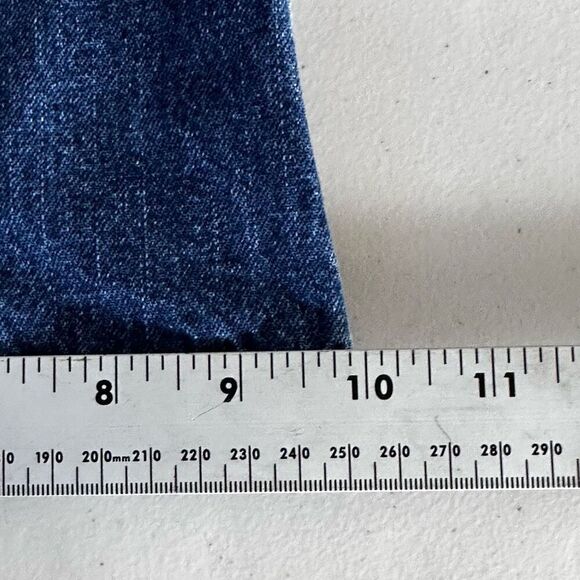 Vintage cK Calvin Klein Jeans Womens 9 Blue Flare Midrise 90s Bootcut - Picture 13 of 14